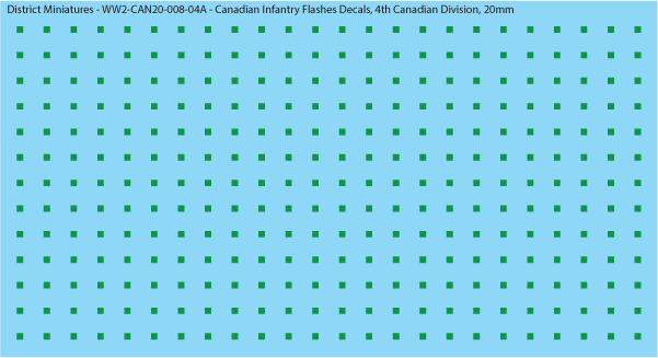 WW2 Canada - Canadian Infantry Flashes Decals (Multiple Options), 20mm Decals