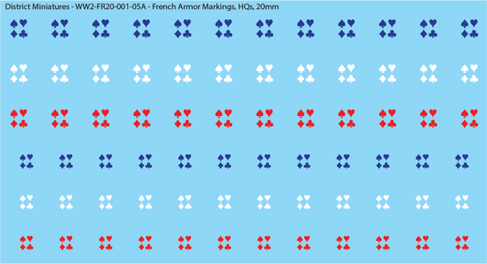 WW2 France - French Armor Markings, HQ, 20mm