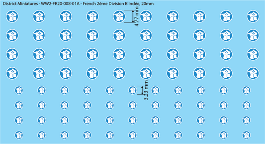 WW2 France - French 2éme Division Blindée (Multiple Options), 20mm